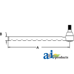 UJD00980    Tie Rod---Replaces AT23885